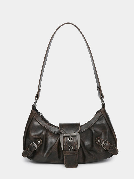 Vintage Buckle Shoulder Bag